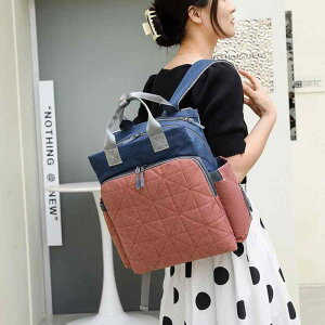 マザーズバッグ レディース 大容量 リュックサック 旅行用 多機能 撥水 ナイロン 無地 ブラック グレー ピンク系(x20)