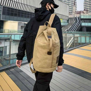 リュックサック メンズ レディース 帆布 大容量 旅行 スポーツ アウトドア カジュアル 鞄 通気性 黒 ブラック カーキ