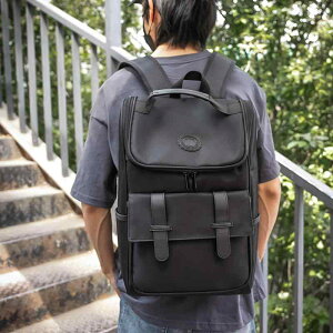 リュックサック メンズ 男性用 大学生 アウトドア カジュアル 旅行 鞄 バックパック 20-35L ナイロン 16インチPC収納 撥水 減圧 ブラック