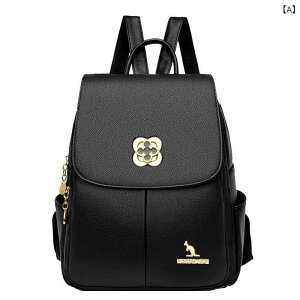 リュック レディース ソフトレザー バックパック マザーズバッグ 大容量 旅行 防水 盗難防止 12インチPC収納可能 カジュアル ブラック レッド