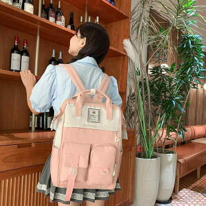 リュックサック レディース メンズ 大容量 軽量 スクールバッグ 旅行 鞄 オックスフォード布 通勤 通学 学生バッグ ピンク系 ブラック レッド ブラウン グリーン