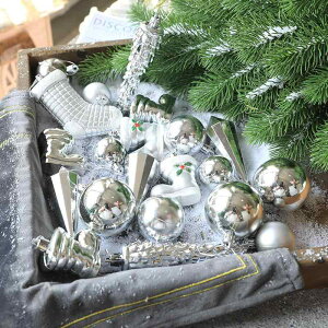 �N���X�}�X �I�[�i�����g 21�� �Z�b�g �N���X�}�X�c���[ ����t�� �v���X�`�b�N�� �{�[�� �e�B�t�@�j�[�u���[ �s���N ���b�h �S�[���h �u���[ �p�[�v�� �V���o�[ ����