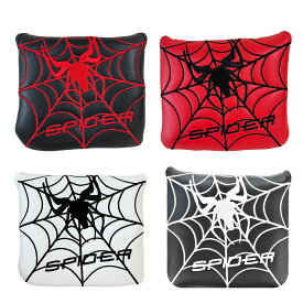 【楽天ランキング入賞】パターカバー マレット 用 センターシャフト スパイダー ゴルフ カバー オデッセイ 2ボール ・テーラーメイド スパイダーパター 対応 マグネット開閉 Spider 刺繍 4カラー 送料無料