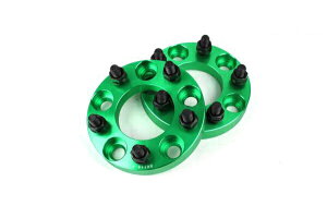 【沖縄・離島への配送不可】ランディ C25 C26 C27 ワイトレ 5H 2枚組 PCD114.3-1.25 20mm ワイドトレッドスペーサー (緑)