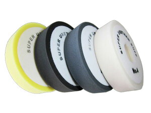 【沖縄・離島への配送不可】ポリッシャー用マジック式 ウレタン スポンジバフ 185mmx50mm スターターキット