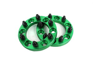 【沖縄・離島への配送不可】ハイエース 200系 ワイトレ 6H 2枚組 PCD139.7-1.5 20mm ワイドトレッドスペーサー (緑)