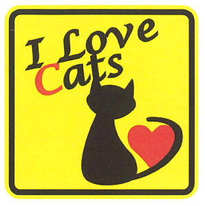 �L�������Ă��܂��II LOVE CATS �ԗp ���� �}�O�l�b�g ���[���։�