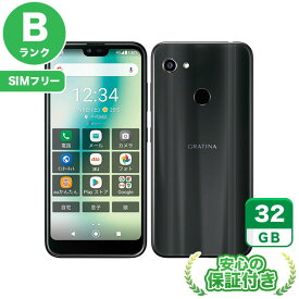 SIMフリー GRATINA KYV48 ブラック32GB 本体[Bランク] Androidスマホ 中古 送料無料 当社3ヶ月保証