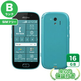 SIMフリー らくらくスマートフォン me F-03K ブルー16GB 本体[Bランク] Androidスマホ 中古 送料無料 当社3ヶ月保証