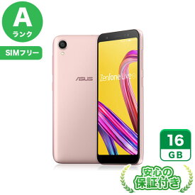 SIMフリー ZenFone Live (L1) ZA550KL ローズピンク16GB 本体[Aランク] Androidスマホ 中古 送料無料 当社3ヶ月保証