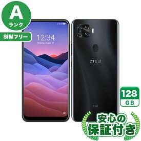 SIMフリー a1 ZTG01 ブラック128GB 本体[Aランク] Androidスマホ 中古 送料無料 当社3ヶ月保証