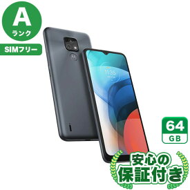 SIMフリー moto e7 ミネラルグレイ64GB 本体[Aランク] Androidスマホ 中古 送料無料 当社3ヶ月保証