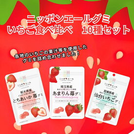 ニッポンエール グミ いちご食べ比べ 10種セット