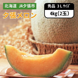 北海道 JA夕張市 夕張メロン 秀品 3Lサイズ 2玉　6月下旬発送開始