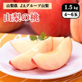 山梨県 JAグループ山梨 山梨の桃1.5kg（4～6玉）7月中旬発送開始