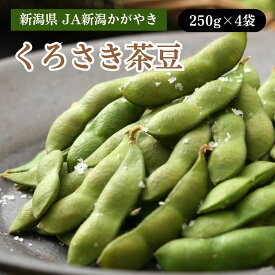 新潟県 JA新潟かがやき くろさき茶豆 250g×4袋 8月中旬発送開始
