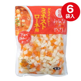 みんなのやさい ミネストローネ用 350g（約3人分）×6 下ゆで野菜 国産 送料無料 全農 簡単便利 時短 水煮 カット野菜 常温保存 ローリングストック キャンプ バーベキュー 時短 じゃがいも 人参 玉ねぎ キャベツ