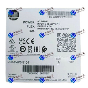 �y�V�i�����������z25B-D4P0N104�V�[�����ꂽ�d�̓t���b�N�X525 1.5kW 2HP AC�h���C�u25B-D4P0N104 �y6�����ۏ؁z