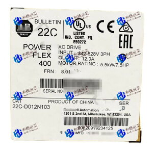 �y�V�i�����������z22C-D012N103 Powerflex 400 5.5 kW 7.5 hp AC�h���C�u �y6�����ۏ؁z