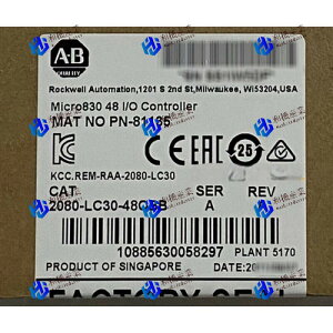 �y�V�i�����������zAllen Bradley 2080-LC30-48QBB�t�@�N�g���[���]��48I/O�R���g���[���[ �y6�����ۏ؁z