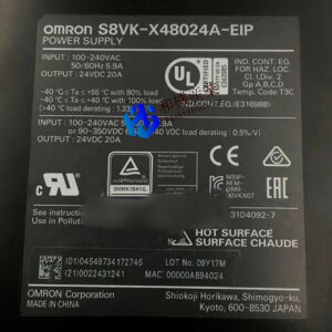 �y�V�i�����������zOMRON �I������ S8VK-X48024A-EIP 24VDC 20A �p �X�C�b�`�d���y6�����ۏ؁z