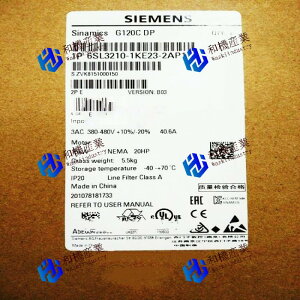 yVizSIEMENS V[X Co[^ 6SL3210-1KE23-2AP1 G120C 480V 15.0kW 6ۏ