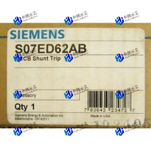 yVizSIEMENS S07ED62AB ED Frame MCCB Shunt Trip Auxiliary Switch Alarm Switch V[X y6ۏ؁z