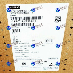 yVizSIEMENS V[X Co[^ 6SL3210-1PE32-1UL0 PM240-2 480V 110kW y6ۏ؁z