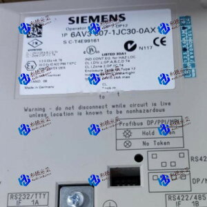 yVizSIEMENS V[X OP7/DP12 6AV3607-1JC30-0AX1 ^b`pl\ y6ۏ؁z