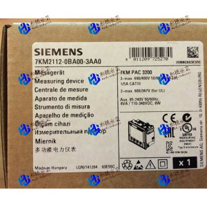 �y�V�i�����������zSIEMENS Multi function power meter 7KM2112-0BA00-3AA0 ���y6�����ۏ؁z