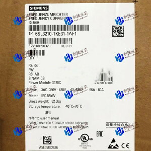 �y�V�i�����������zSIEMENS �V�[�����X �C���o�[�^ 6SL3210-1KE31-1AF1 G120C 480V 55kW ���y6�����ۏ؁z