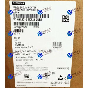 �y�V�i�����������zSIEMENS �V�[�����X �C���o�[�^ 6SL3210-1KE31-7UB1 G120C 480V 90KW ���y6�����ۏ؁z