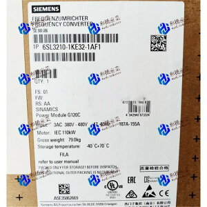 yVizSIEMENS V[X Co[^ 6SL3210-1KE32-1AF1 G120C 480V 110kW y6ۏ؁z