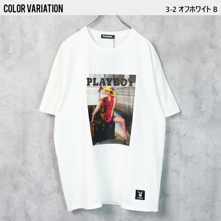 楽天市場】【送料無料】メンズ 半袖 Tシャツ PLAYBOY プレイボーイ 
