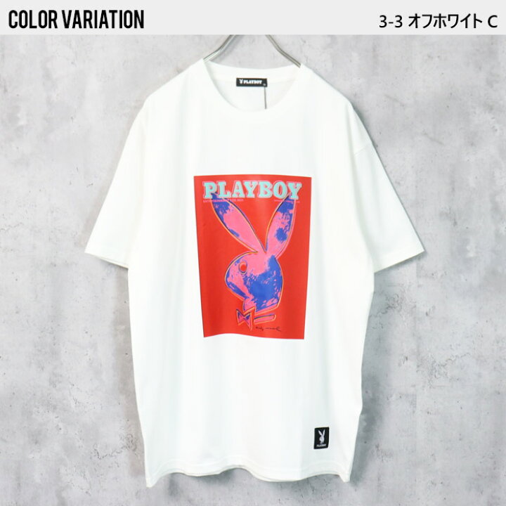 楽天市場】【送料無料】メンズ 半袖 Tシャツ PLAYBOY プレイボーイ 
