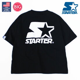 【送料無料】STARTER スターター 半袖Tシャツ キッズ 子供服 男の子 女の子 USAコットン 綿100% ティーシャツ バックプリント ビッグサイズ ビッグシルエット BIG ジュニア ダンス ブランド 夏用 夏服 110cm 120cm 130cm 140cm 150cm 160cm「STA23-08」