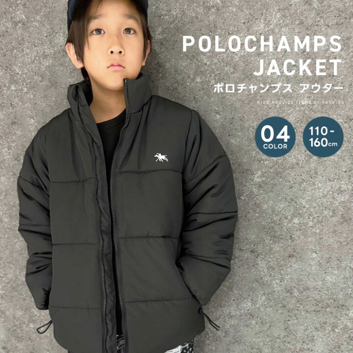 楽天市場】【送料無料】POLOCHAMPS スタンドカラーフェイクダウン 