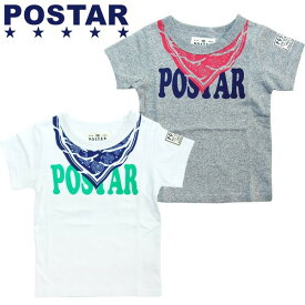 【599円均一】POSTAR バンダナプリントTシャツ キッズ 子供服 男の子 ベビー 男児 赤ちゃん プリント 半袖tシャツ ティーシャツ Tシャツ ポスター 80cm 90cm 100cm 110cm 120cm 130cm「1721-04」