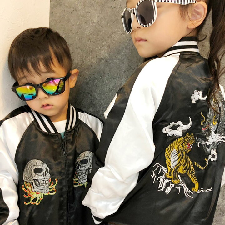 楽天市場 送料無料 キッズ 子供服 スカジャン アウター ジャンパー 男の子 女の子 ジャケット ライトアウター 和柄 刺繍 中綿 ボーイズ ガールズ ジュニア 韓国子供服 110cm 1cm 130cm 140cm 150cm 160cm 949 108 Zi On Outlet
