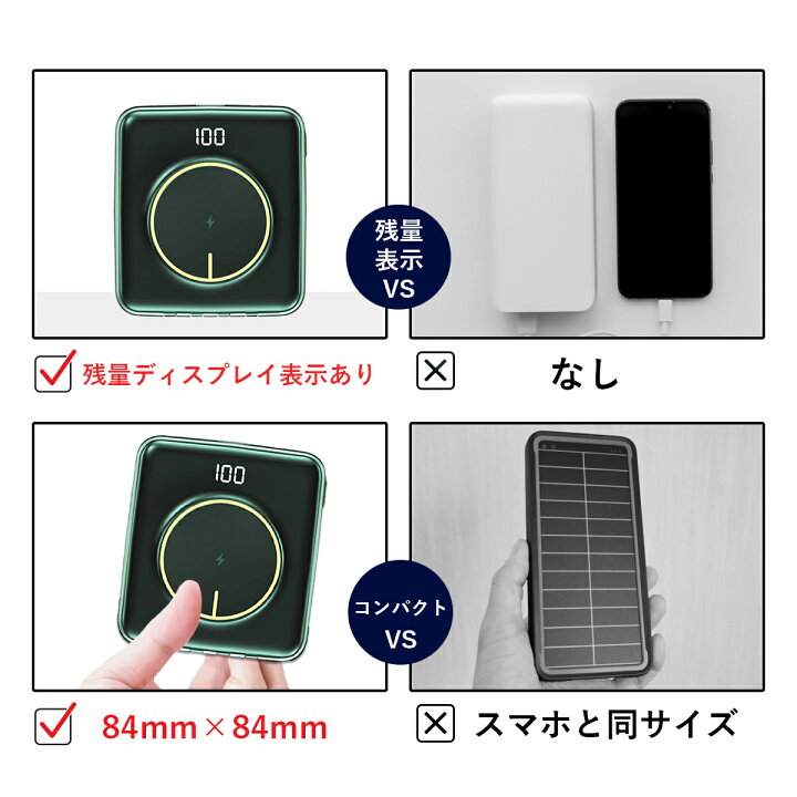 楽天市場 祝 6冠達成 超小型 モバイルバッテリー 大容量 000mah 小型 薄型 軽量 軽い Qi ワイヤレス充電器 ワイヤレス 充電 ケーブル内蔵 Lightning 急速 Type C タイプc Qi急速充電器 小さい 可愛い スマホ 携帯バッテリー 充電器 Iphone12 Android Pse認証取得