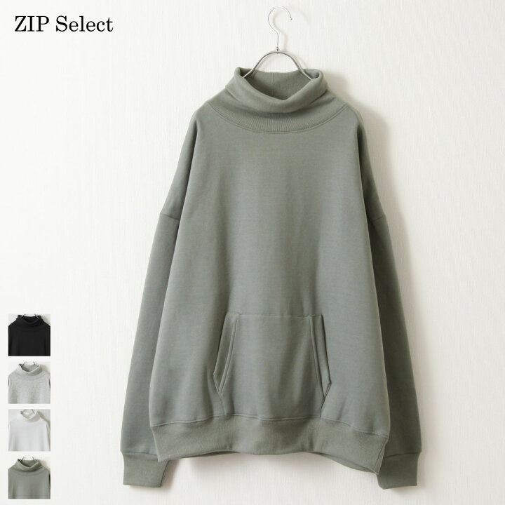 楽天市場 スウェット メンズ トレーナー 長袖 長袖シャツ タートルネック ハイネック ヘビーウエイト Zip ジップ 冬 冬物 冬服 Zip Five 楽天市場店