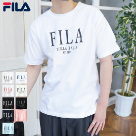 FILA フィラ Tシャツ メンズ カットソー 半袖 Tシャツ メンズ クルーネック ブランドロゴ ロゴプリント キレイ目ロゴ ZIP ジップ 夏 夏服 メンズ(fh8117)＃