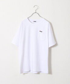 【6月中エントリーでポイント5倍!】Tシャツ メンズ 半袖Tシャツ 半袖 ポケット ポケT ワンポイント ロゴ刺繍 ZIP ジップ FILA フィラ 夏 夏服 メンズ(fh8027)＃