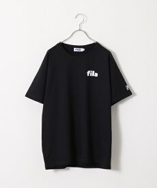 【6月中エントリーでポイント5倍!】Tシャツ メンズ 半袖Tシャツ 半袖 ワンポイント カレッジロゴ ロゴプリント クルーネック ZIP ジップ FILA フィラ 夏 夏服 メンズ(fh8029)＃