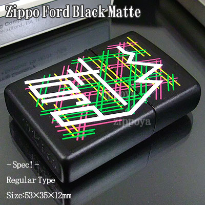 楽天市場】ジッポ ZIPPO ライター Ford Black Matte フォード 218F223