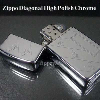 【ZIPPO】ジッポ/ジッポー Slim Diagonal High Polish Chrome スリム　シルバー 1625 | ZIPPO ジッポー  専門店の時歩屋