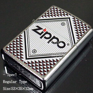 ZIPPO �W�b�| ���C�^�[ �W�b�|�[ RED&CHROME ���S 28465