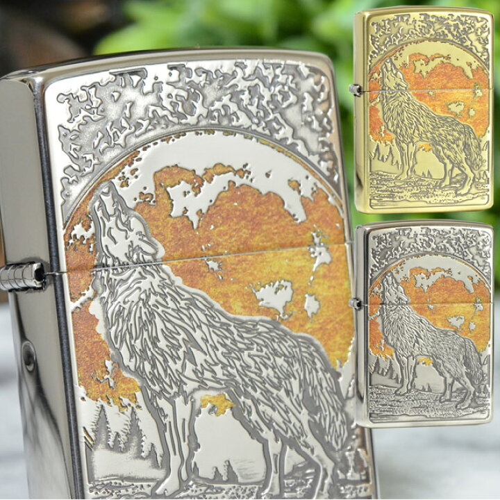 楽天市場】ウルフ 2BI-WOLF/2SI-WOLF ◇ 喫煙具 ZIPPO オイル ライター 