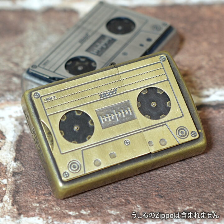 楽天市場】カセットテープZippo ブラスメッキ バレル メタル貼り 