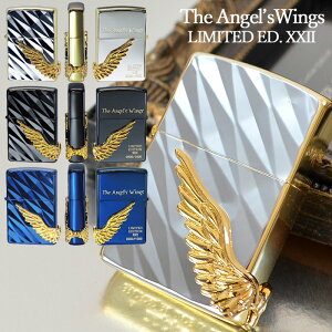 1000個限定生産 [The Angel's Wings] PAW-2022 ◆喫煙具 ZIPPO ジッポー オイルライター シリアルナンバー シルバー/ブラック/ブルー プレゼントにおすすめ